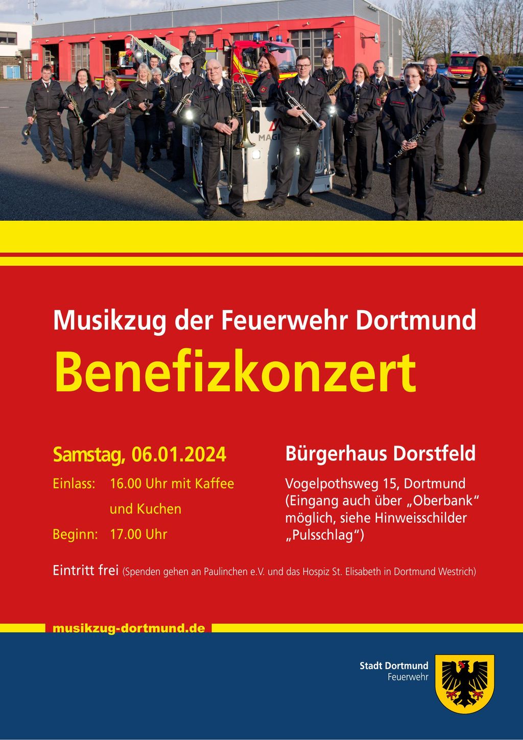 Flyer zum Benefizkonzert